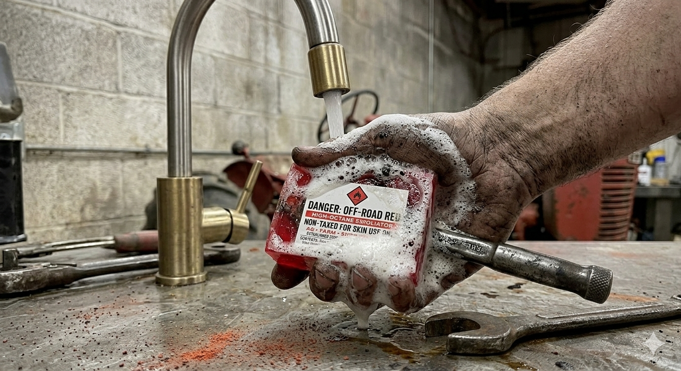 Off-Road Red: High-Octane Exfoliator (Shop Grade)