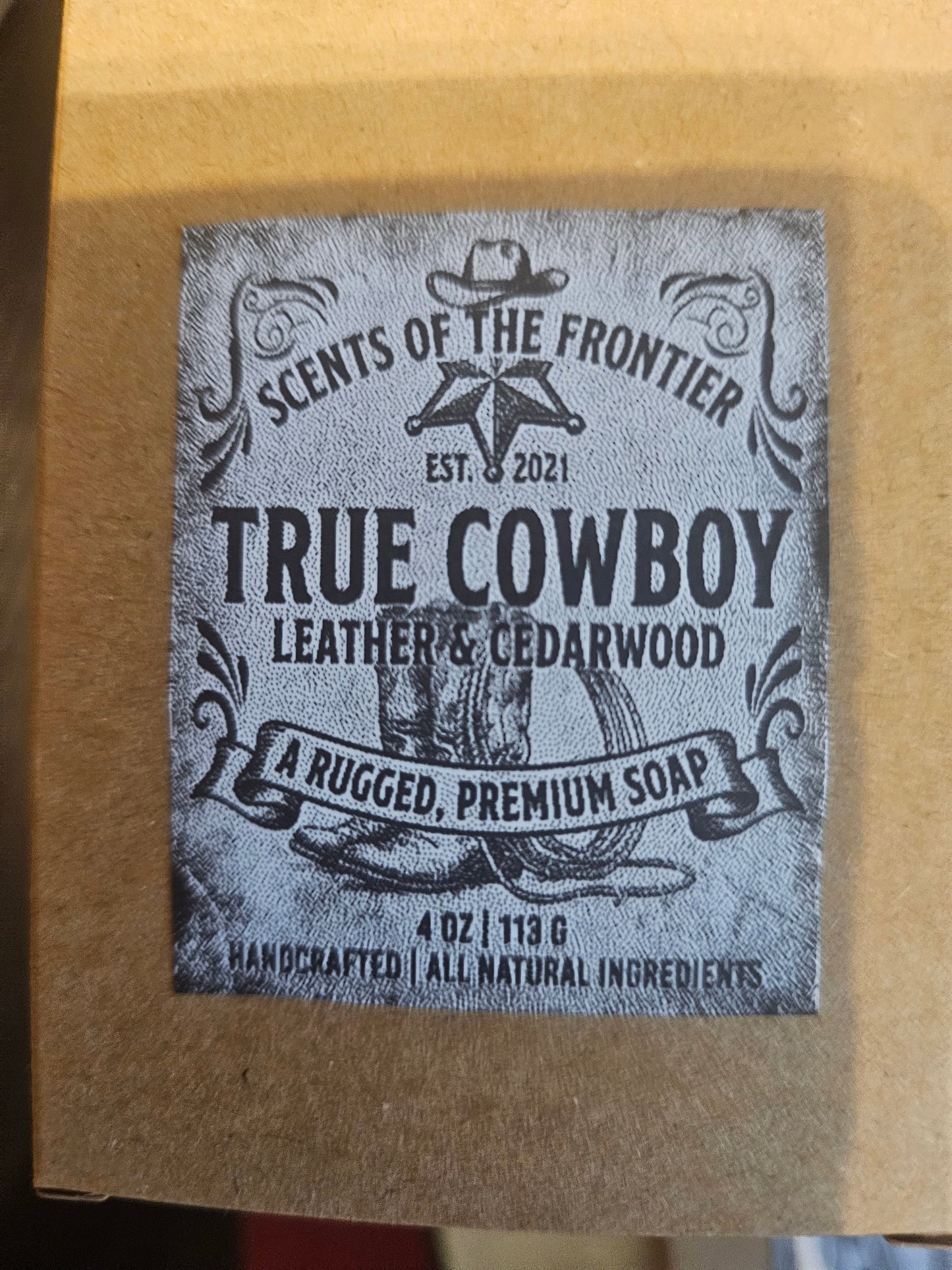 True Cowboy – Leather & Cedarwood Soap
