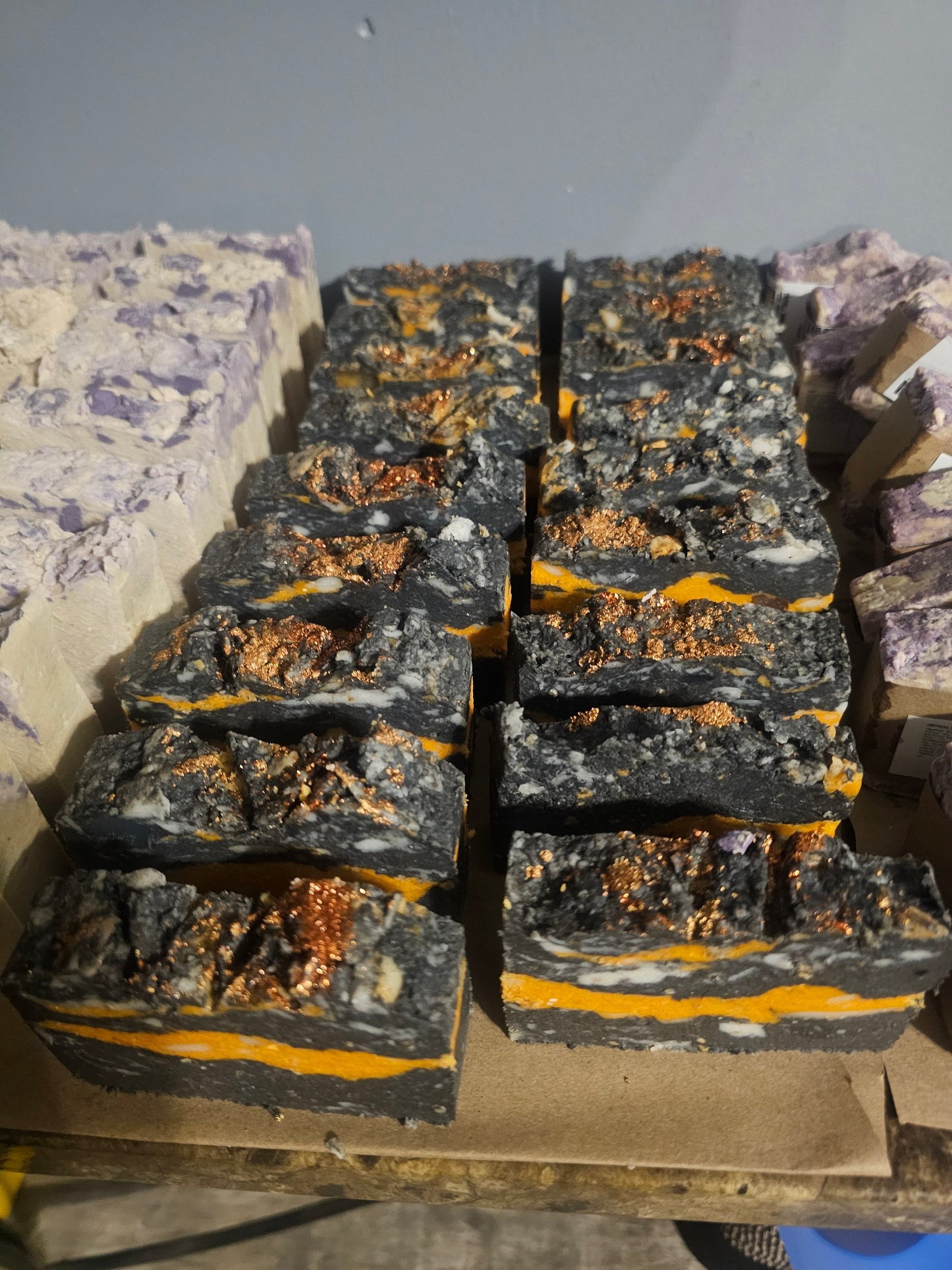 IRON SLAG: Heavy-Duty Industrial Grit Soap | Activated Charcoal & Dead Sea Mud