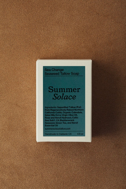 Sea Change Seaweed Bar – Neroli & Bladderwrack for Mineral-Rich Cleansing