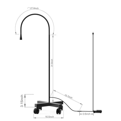 Shape Tactics 10W Adjustable UV LED Gooseneck Lamp