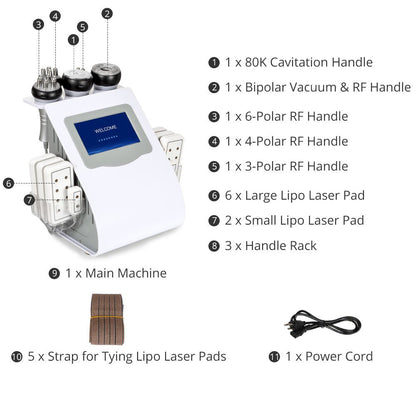 Shape Tactics Advanced 6-in-1 Ultrasonic RF Vacuum System