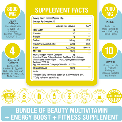 Hydrolyzed Multi Collagen Vanilla, 100 g