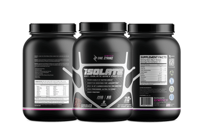 Whey Isolate Protein Chocolate 2LB | 25g Protein, Zero Sugar | ONE ZTRIKE by ZNETICS